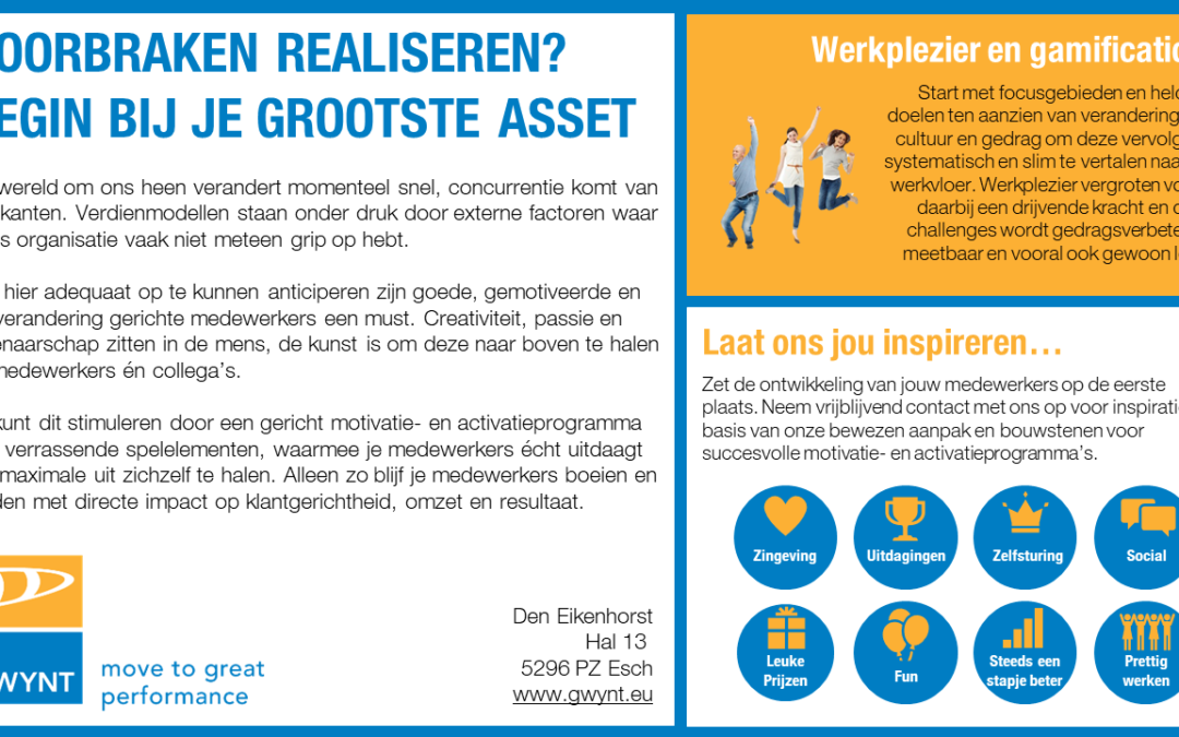Realizing breakthroughs? Begin bij je grootste asset.